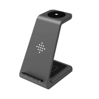 Slim 3 In 1 Fast Wireless Charging Station For Galaxy Watch and Galaxy Buds AirPods And Samsung Galaxy Mobile Phones